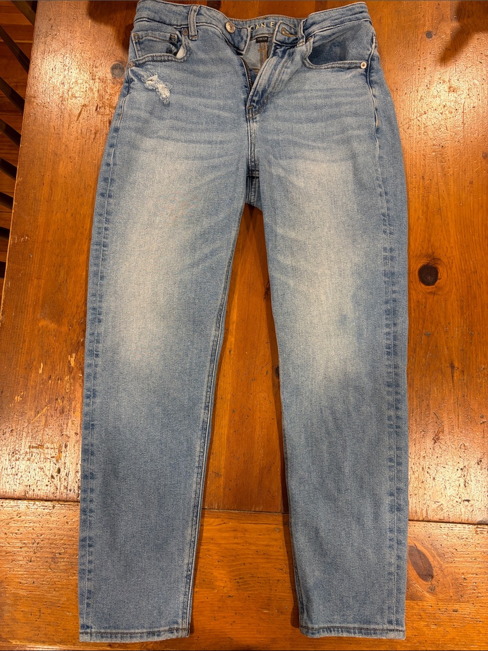American Eagle Outfitters Light Blue Straight Leg Jeans